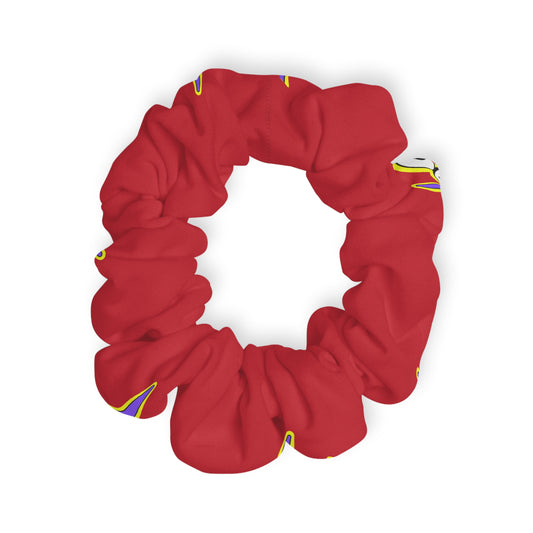 “Dancer” Scrunchie – Superhero-Inspired Dance Hair Accessory with Bold Graphic for Performers