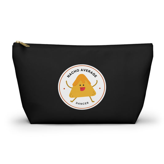 "Nacho Average Dancer" Makeup Bag – Cute Nacho Dance Graphic – Fun Dance-Themed Zipper Pouch for Cosmetics, Accessories & Gifts