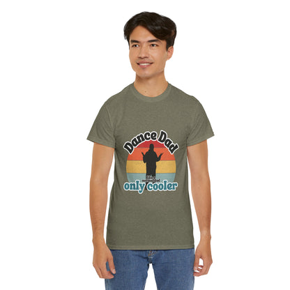 "Dance Dad" Unisex Heavy Cotton Tee – Funny Retro Dance Shirt for Cool Dads