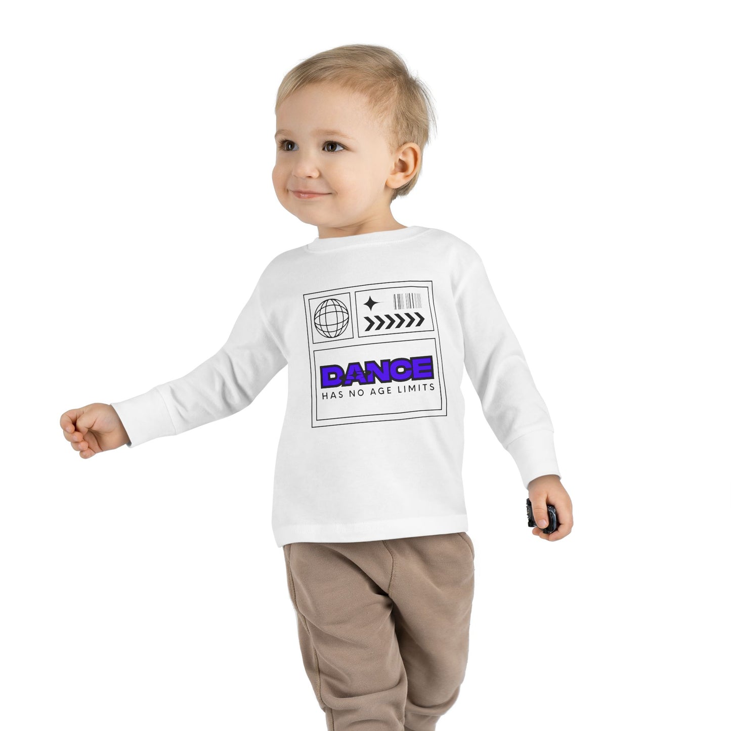 "Dance Has No Age Limits" Toddler Long Sleeve Tee – Unisex Streetwear Dance Shirt for Kids