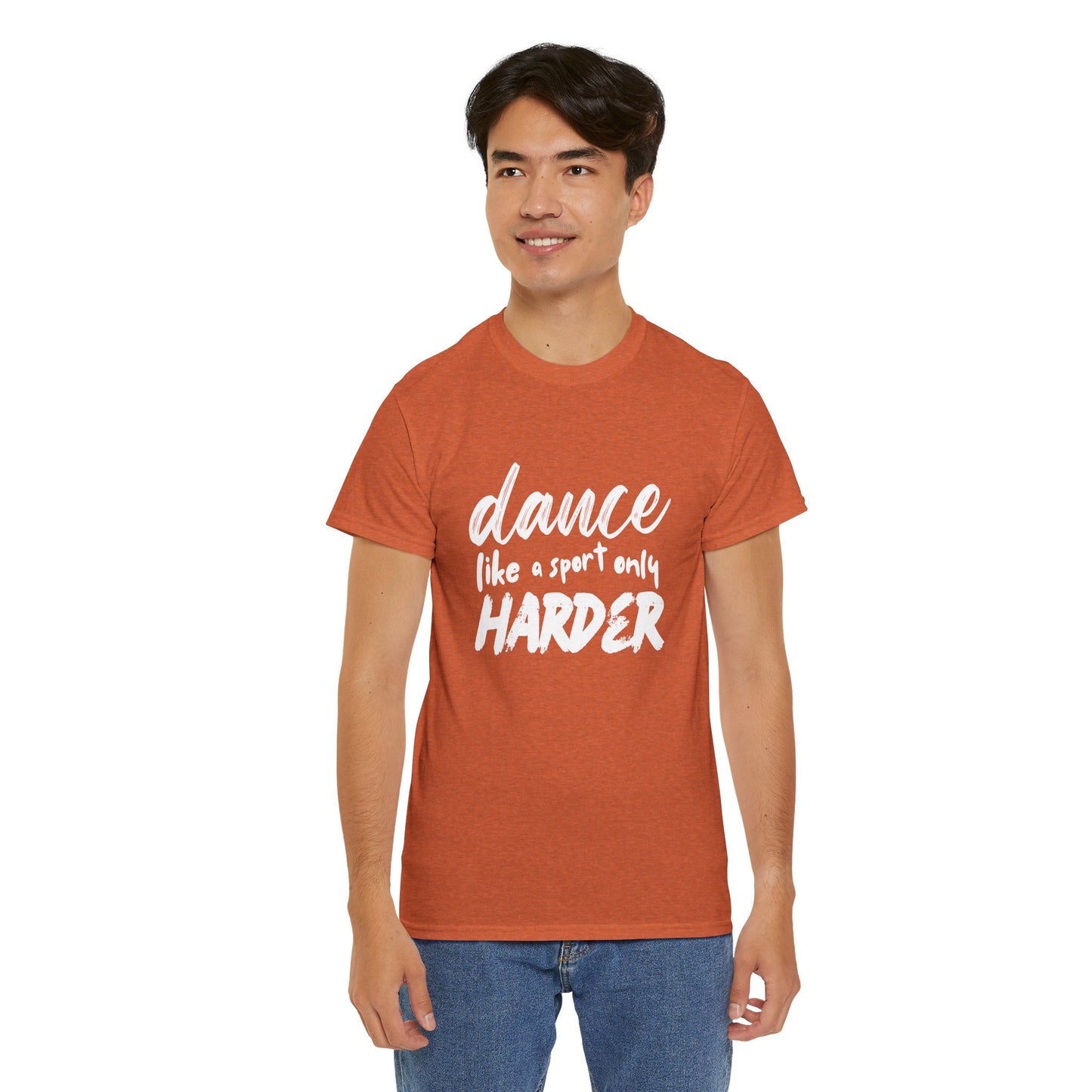 “Dance Like a Sport Only Harder” Unisex Heavy Cotton T-Shirt – Dance-Inspired Graphic Tee for Adults & Kids