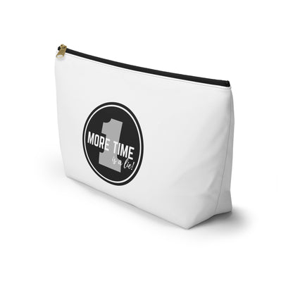 "One More Time is a Lie" Makeup Bag – Bold Emblem Dance Graphic – Funny Dance-Themed Zipper Pouch for Cosmetics, Accessories & Gifts