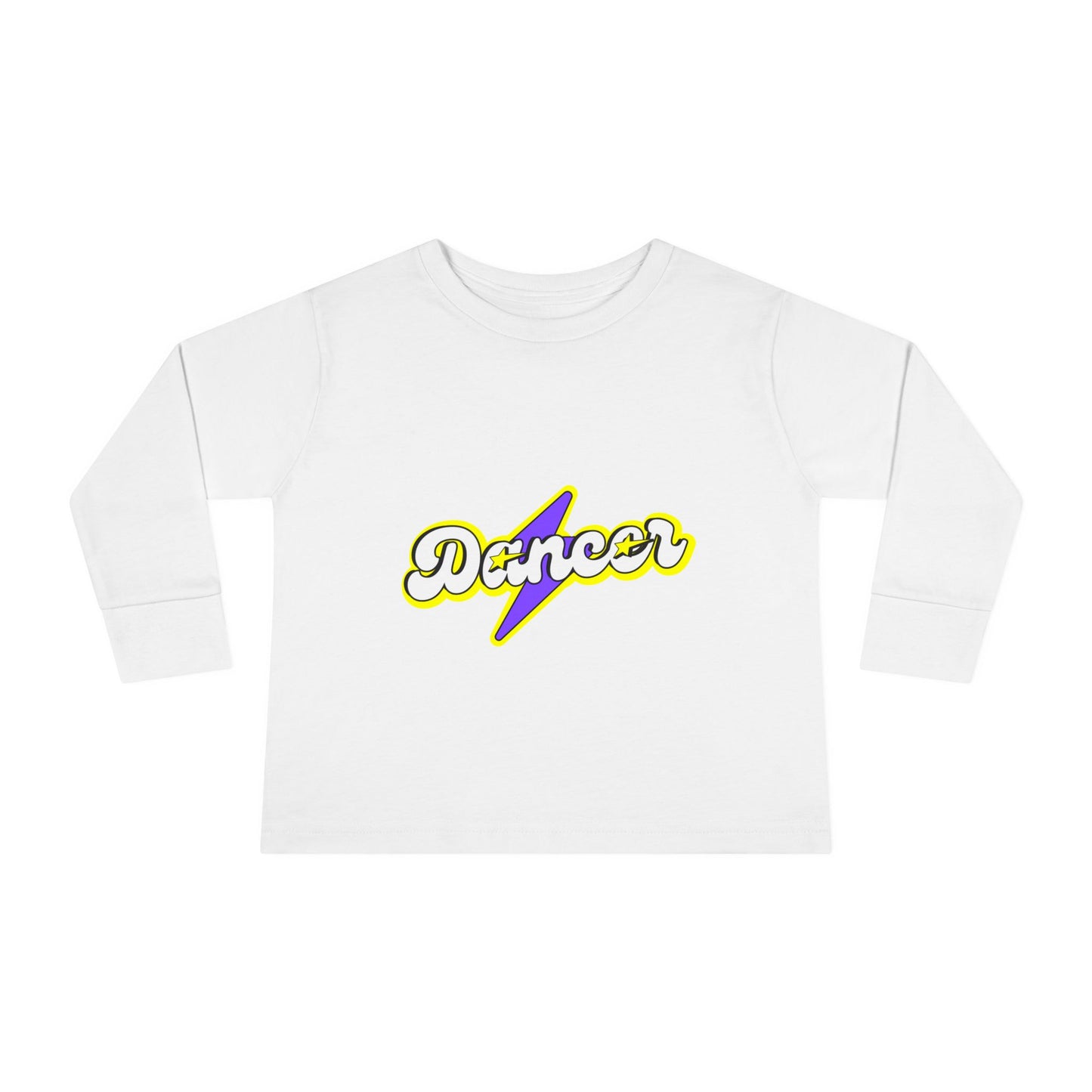 "Dancer" Toddler Dance T-Shirt – Bold Superhero-Inspired Long Sleeve Tee for Kids
