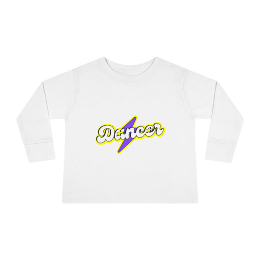 "Dancer" Toddler Dance T-Shirt – Bold Superhero-Inspired Long Sleeve Tee for Kids