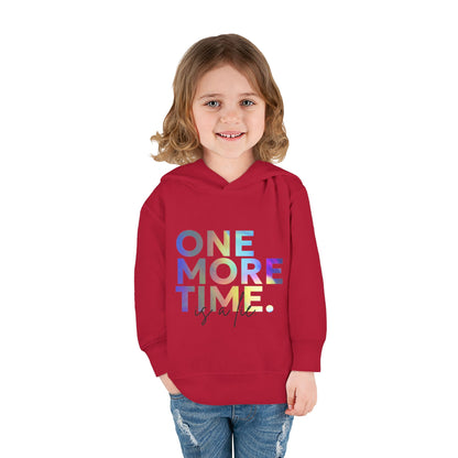 "One More Time Is a Lie" Toddler Dance Hoodie – Funny Colorful Graphic Pullover for Kids