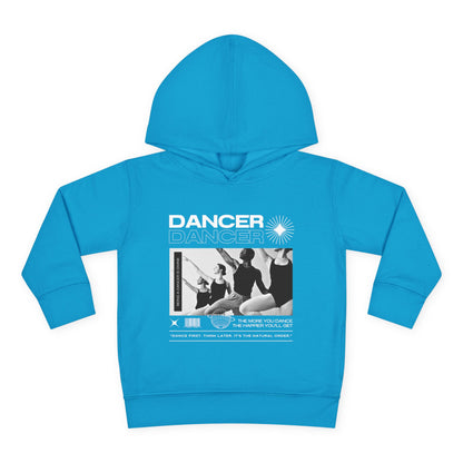 “Dancer” Toddler Pullover Hoodie – Streetwear-Inspired Ballet Barre Graphic Sweatshirt for Kids