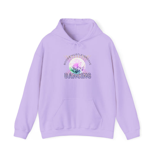 "Boogie, Hustle, Groove - Dancing" Streetwear Dance Graphic – Unisex Heavy Blend™ Hooded Sweatshirt