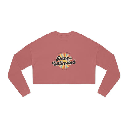 "Dance Unlimited – Potential & Growth" Women’s Cropped Sweatshirt | Retro Dance Graphic Pullover for Dancers