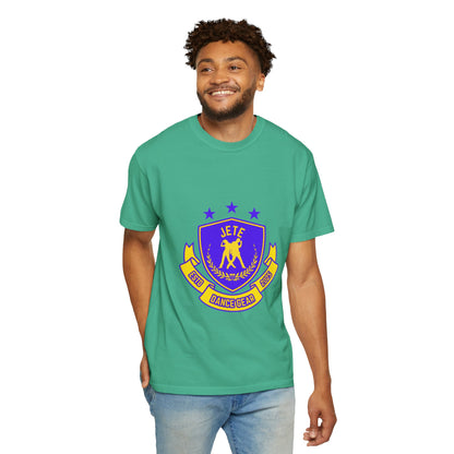 "Jeté Dance Gear" Unisex Garment-Dyed T-Shirt – Collegiate-Style Graphic Tee – Dance Apparel for Dancers & Performers
