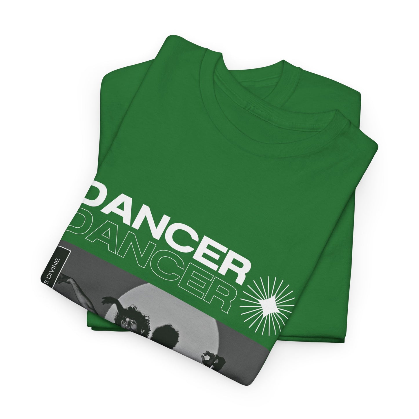 "Dancer" Spotlight Contemporary Dance Graphic Unisex Heavy Cotton Tee – Streetwear-Inspired Dance T-Shirt for Performers & Dance Lovers
