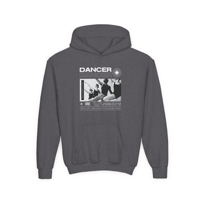 “Dancer” Young Ballet Dancers at the Barre Graphic | Unisex Youth Hoodie – Streetwear-Inspired Ballet Dance Hoodie for Kids & Aspiring Dancers