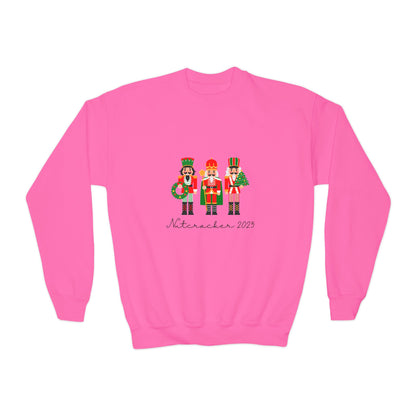 “Nutcracker 2025” Sweatshirt – YOUTH Crewneck | Ballet Holiday Dance Sweatshirt for Dancers