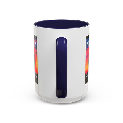 "Line Dancer" Accent Coffee Mug – Cute Cowgirl Graphic Ceramic Mug for Country Dance Lovers