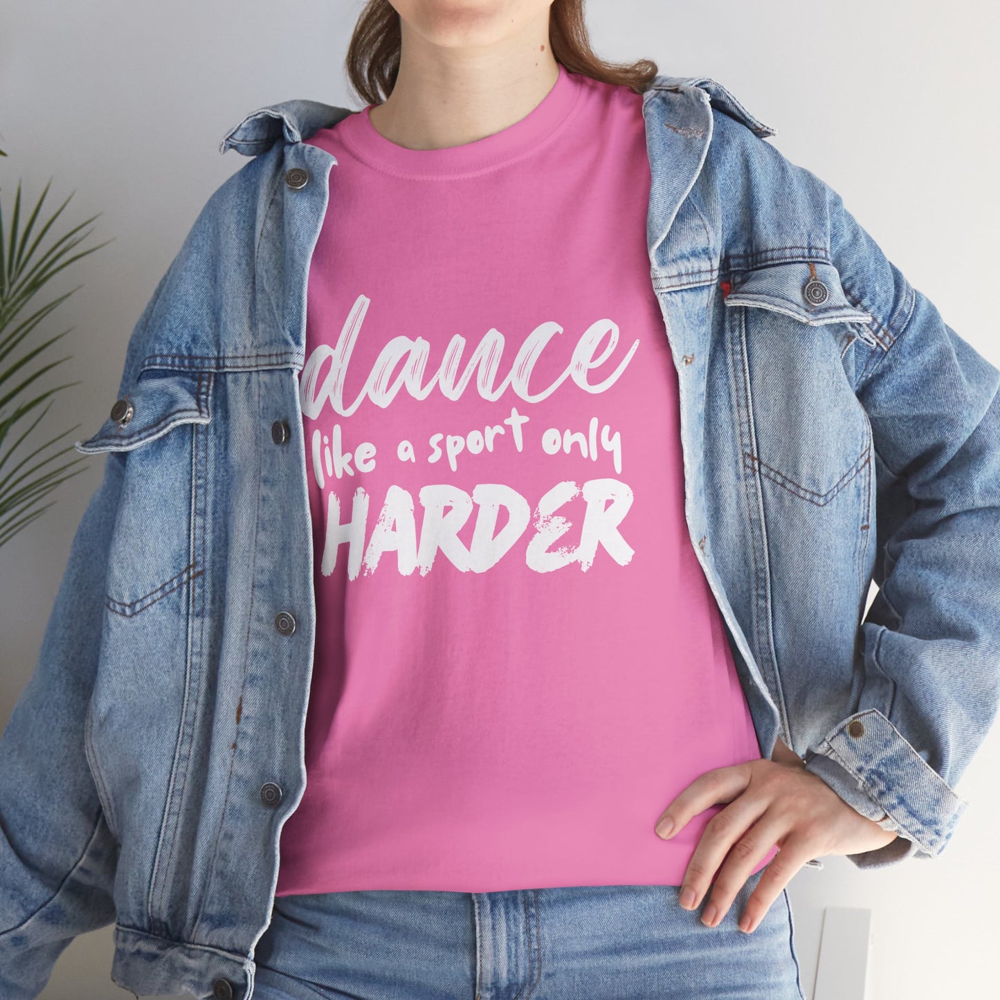 “Dance Like a Sport Only Harder” Unisex Heavy Cotton T-Shirt – Dance-Inspired Graphic Tee for Adults & Kids