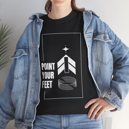 "Point Your Feet" Streetwear Dance Tee – Unisex Heavy Cotton Ballet-Inspired T-Shirt for Dancers