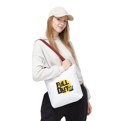 "Full Out" Dance Canvas Tote Bag – Streetwear-Inspired Graphic Dance Bag for Rehearsals, Classes & Everyday Use