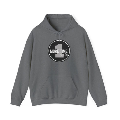 "One More Time is a Lie" Dance-Themed Unisex Hooded Sweatshirt – Bold Emblem Graphic Hoodie for Dancers