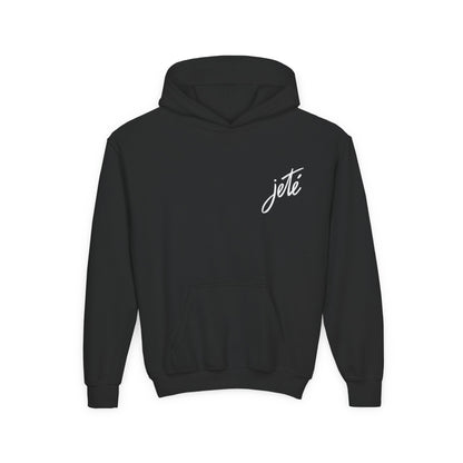 “Jeté” Official Embroidered Logo - Unisex Youth Hoodie | Classic Dance Hoodie for Kids & Young Ballet Enthusiasts