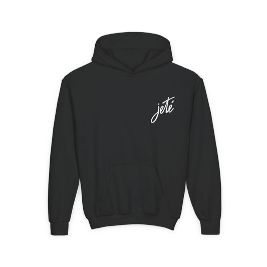 “Jeté” Official Embroidered Logo - Unisex Youth Hoodie | Classic Dance Hoodie for Kids & Young Ballet Enthusiasts