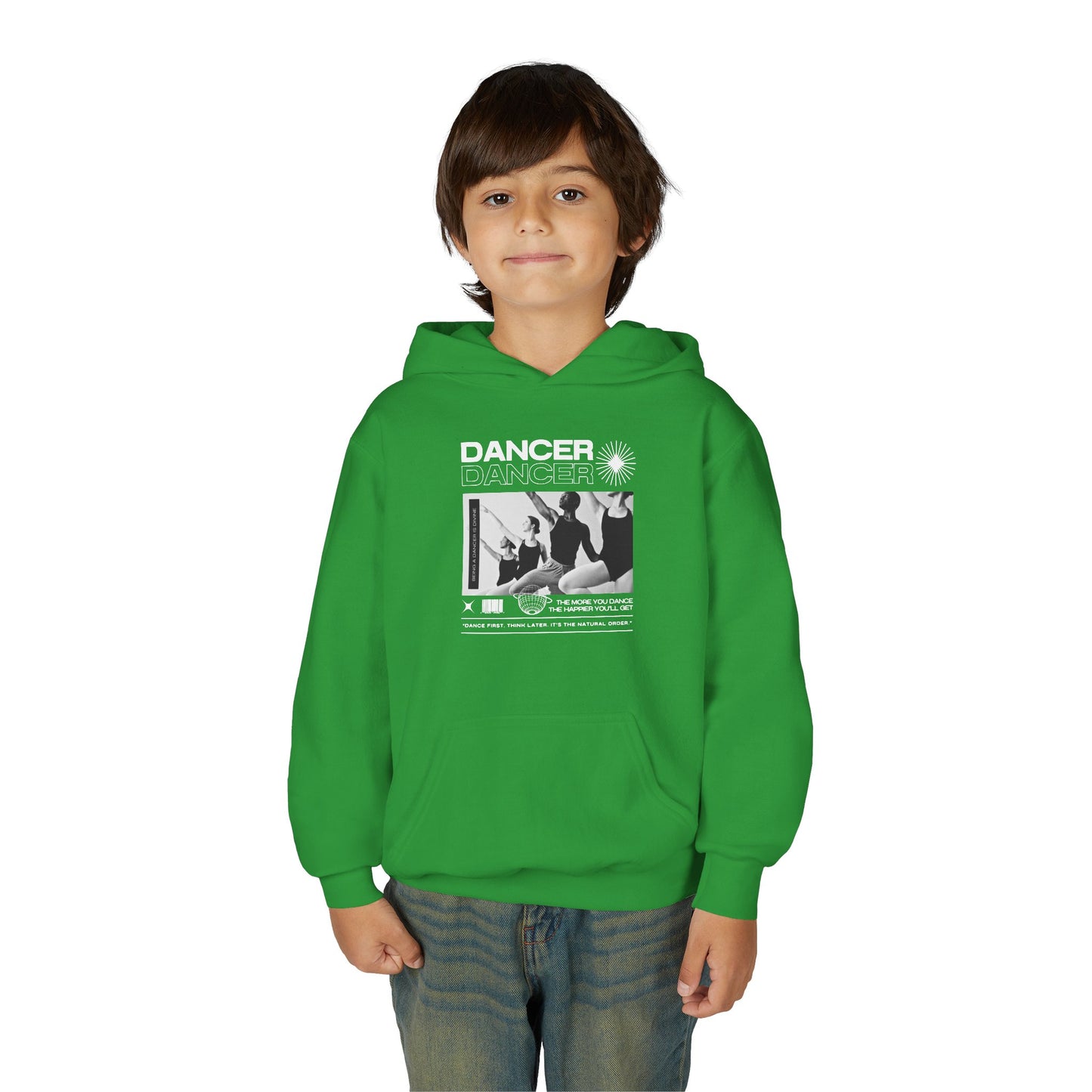 “Dancer” Young Ballet Dancers at the Barre Graphic | Unisex Youth Hoodie – Streetwear-Inspired Ballet Dance Hoodie for Kids & Aspiring Dancers