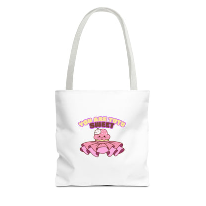 "You Are Tutu Sweet" Kawaii Cupcake Dance Tote Bag – Cute Canvas Bag for Dancers, Dance Moms & Ballet Lovers | Dance Gift Idea