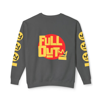 "Full Out" Lightweight Crewneck Sweatshirt – Unisex Streetwear Pullover from the Full Out Premium Collection