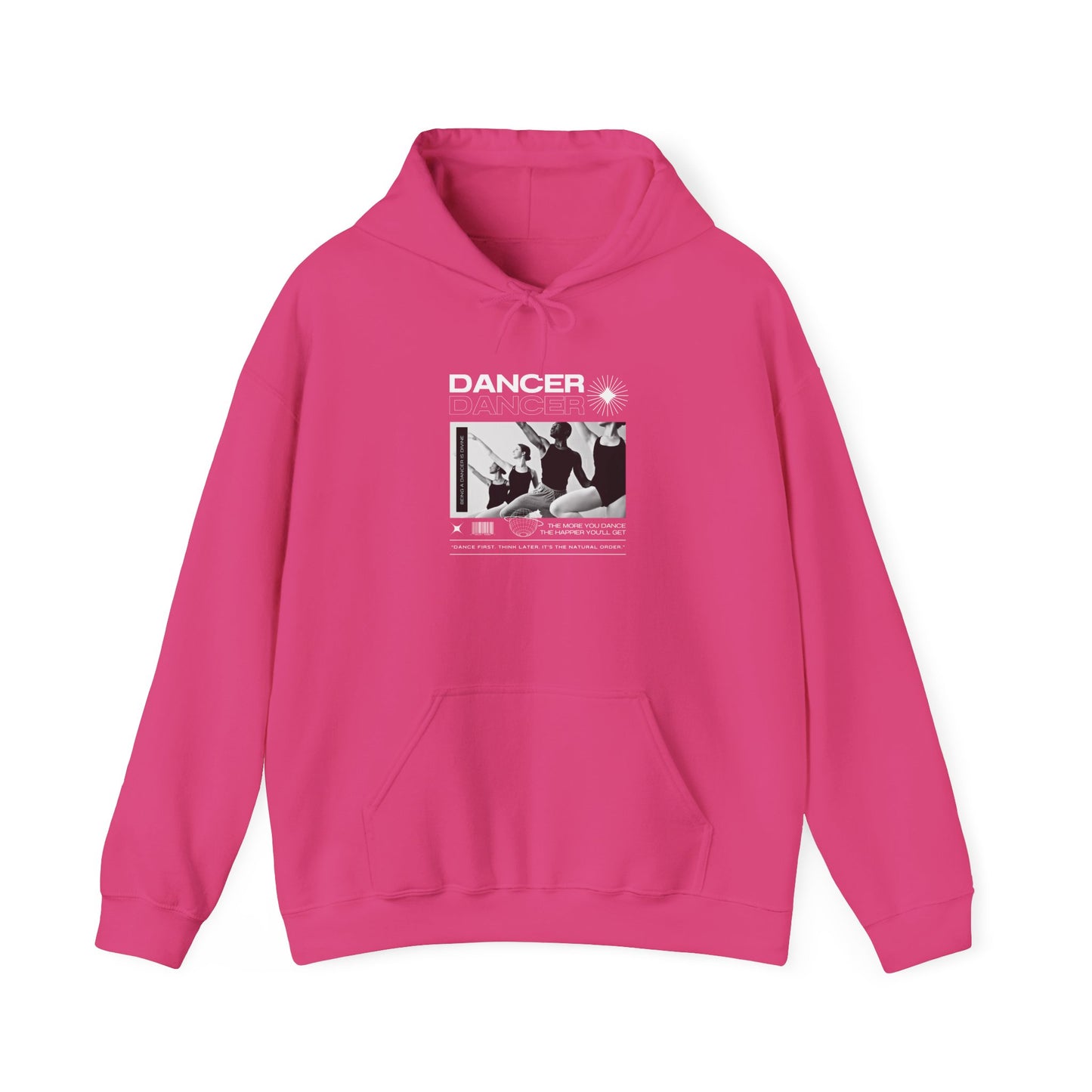 “Dancer” Young Ballet Dancers at the Barre Graphic | Streetwear-Inspired Ballet Hoodie for Dance Enthusiasts - Unisex Heavy Blend™ Hooded Sweatshirt