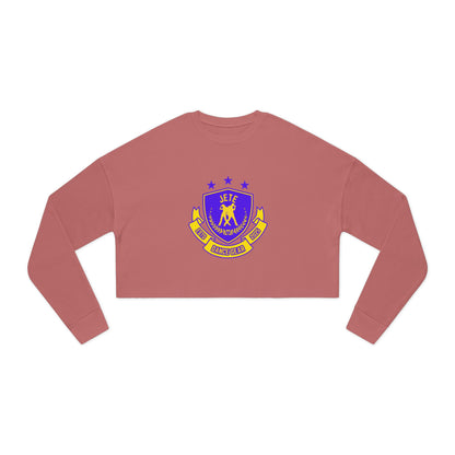 "Jeté Dance Gear" Women’s Cropped Dance Sweatshirt – Bold Collegiate-Inspired Graphic | Trendy Ballet & Studio Apparel for Dancers