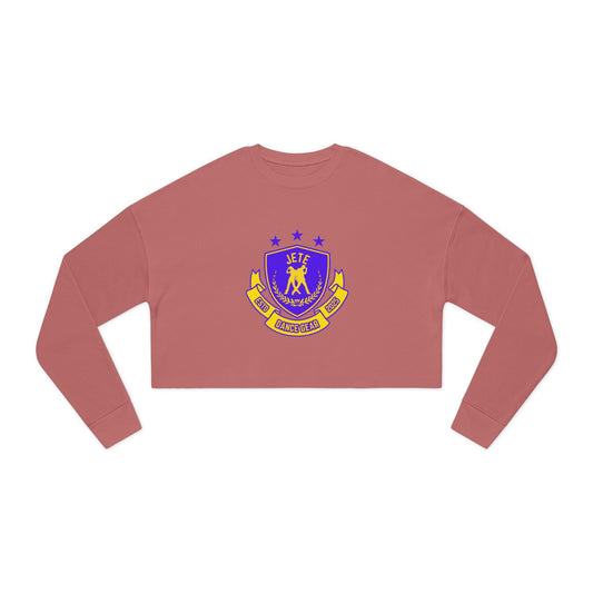 "Jeté Dance Gear" Women’s Cropped Dance Sweatshirt – Bold Collegiate-Inspired Graphic | Trendy Ballet & Studio Apparel for Dancers