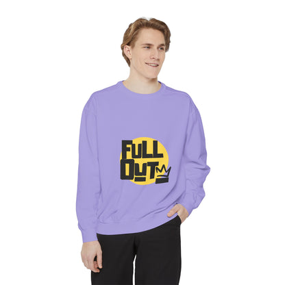 "Full Out" Unisex Lightweight Crewneck Sweatshirt – Bold Streetwear-Inspired Dance Graphic Pullover for Dancers & Performers