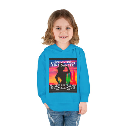 "Line Dancer, Get Your Boots in Line" Streetwear Dance Graphic – Toddler Pullover Hoodie