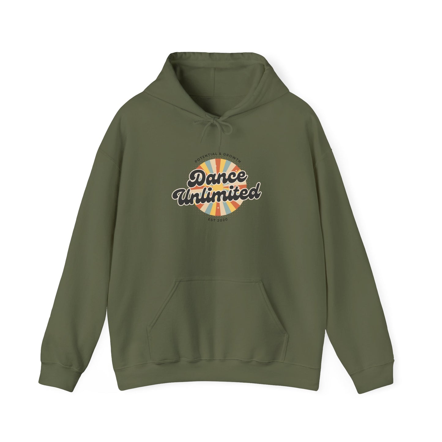 "Dance Unlimited – Potential & Growth" Retro Unisex Hoodie  Dance-Inspired Sweatshirt