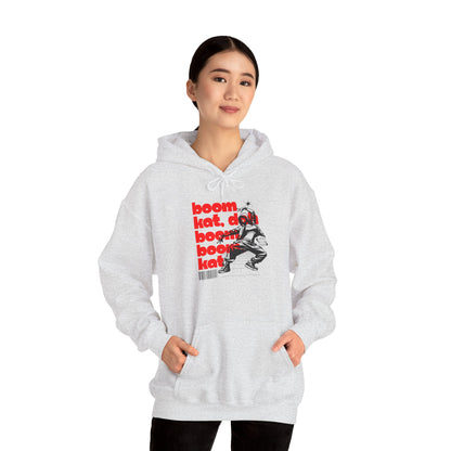 “Boom Kat” Hoodie – Unisex Hooded Sweatshirt with Bold Streetwear-Inspired Dance Graphic