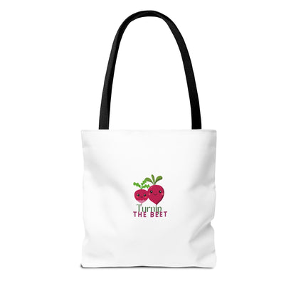 "Turnip the Beet" Canvas Tote Bag – Cute Veggie Graphic Dance-Themed Reusable Bag for Grocery Runs, Dance Class & Everyday Use
