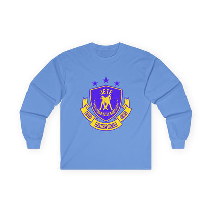 "Jeté Dance Gear" Unisex Long Sleeve Tee – Collegiate-Inspired Dance Shirt for Dancers, Teams & Studio Spirit Wear