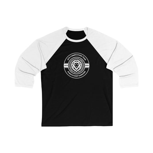 "Jeté Competition Team – Always Keep Dancing" Unisex 3/4 Sleeve Baseball Tee – Collegiate-Inspired Dance Shirt for Dancers and Teams