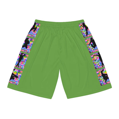 Levels Premium Collection, Vibrant Basketball Shorts for Dancers, Sportswear, Summer Fun, Gift for Dance Lovers, Casual Daily Wear
