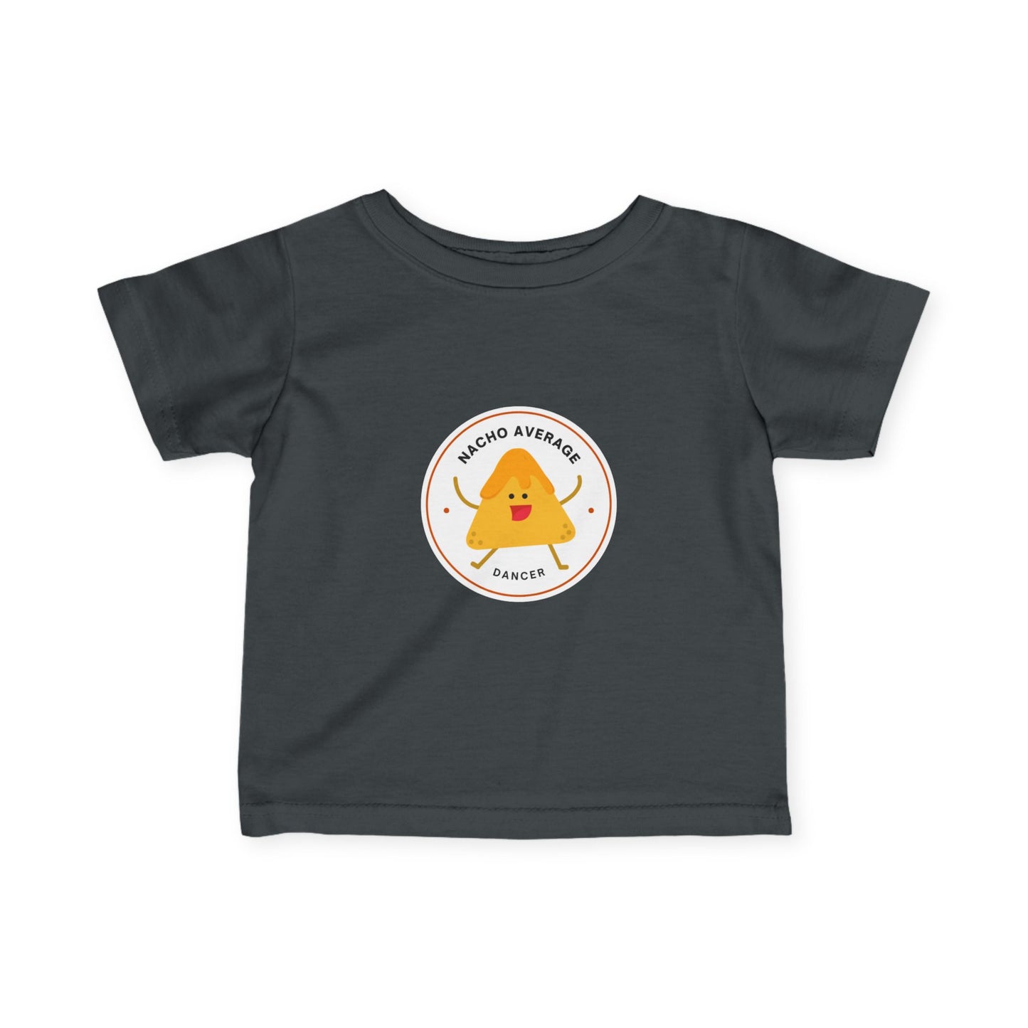 "Nacho Average Dancer" Infant Fine Jersey Tee – Funny Baby Dance T-Shirt with Cute Nacho Graphic for Tiny Movers