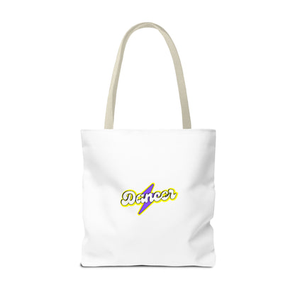 “Dancer” Superhero Graphic Canvas Tote Bag – Bold Dance Tote for Classes, Rehearsals & Everyday Use
