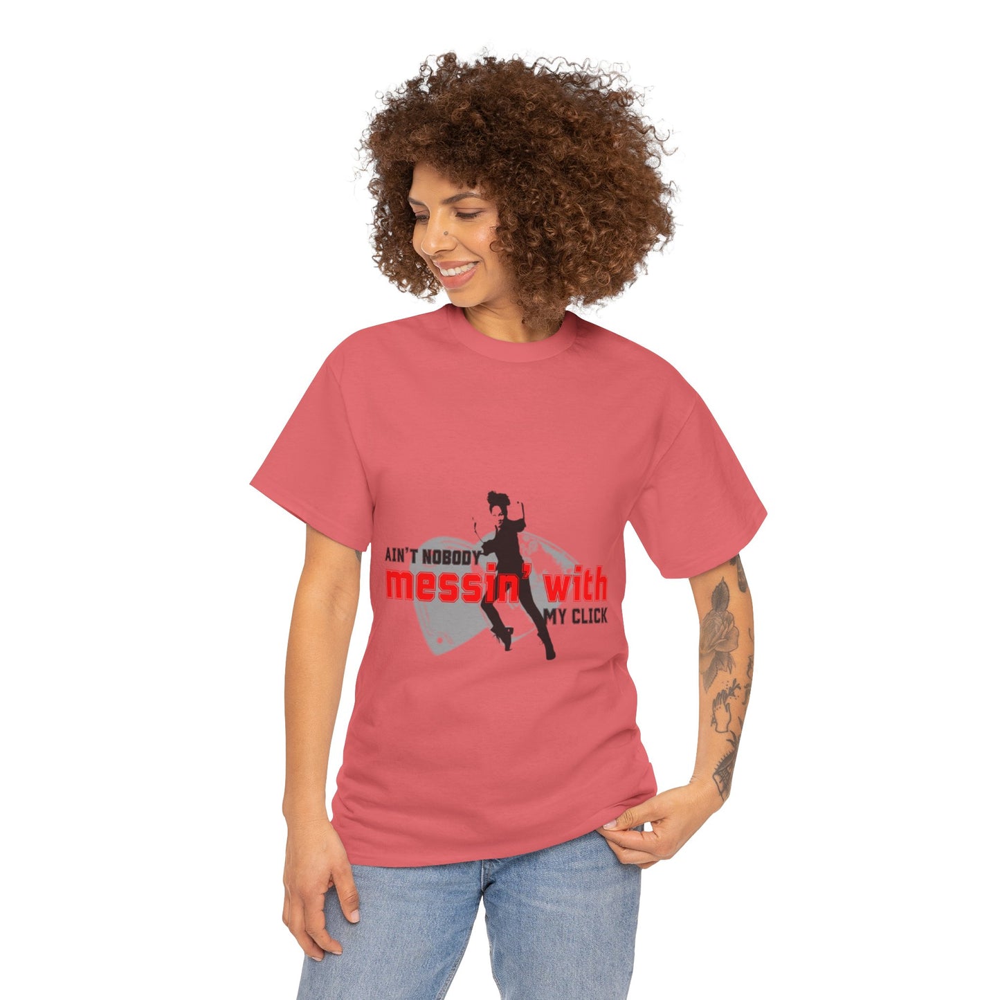 "Ain’t Nobody Messin’ With My Click" Tap Dance Tee – Unisex Heavy Cotton T-Shirt with Taps & Dancer Graphic