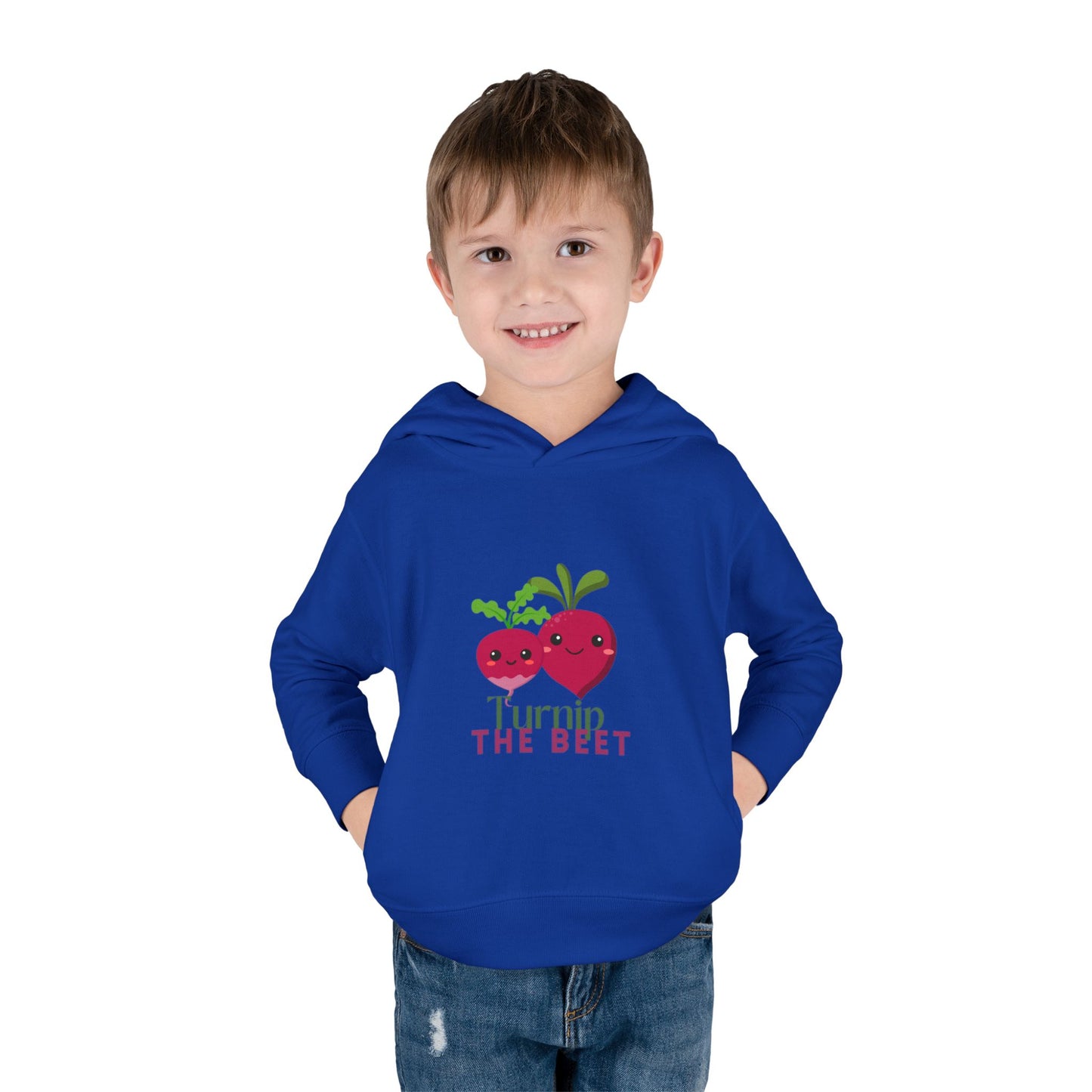 "Turnip the Beet "Toddler Pullover Hoodie – Cute Vegetable Dance Pun Graphic Fleece Sweatshirt for Kids