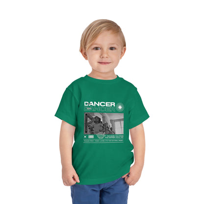 “Tiny Dancer" Toddler Short Sleeve T-Shirt – Streetwear-Inspired Ballet Class Graphic Tee for Kids