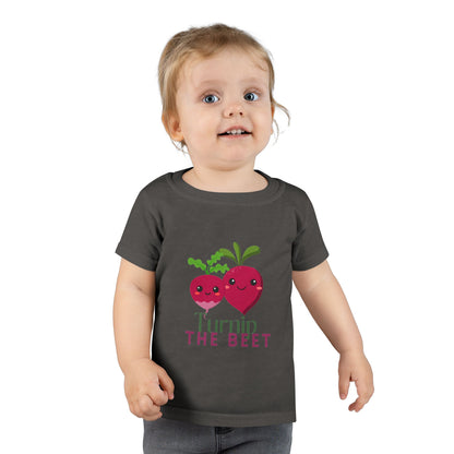 "Turnip the Beet" Toddler Dance T-Shirt – Cute Veggie Graphic Short Sleeve Tee for Kids