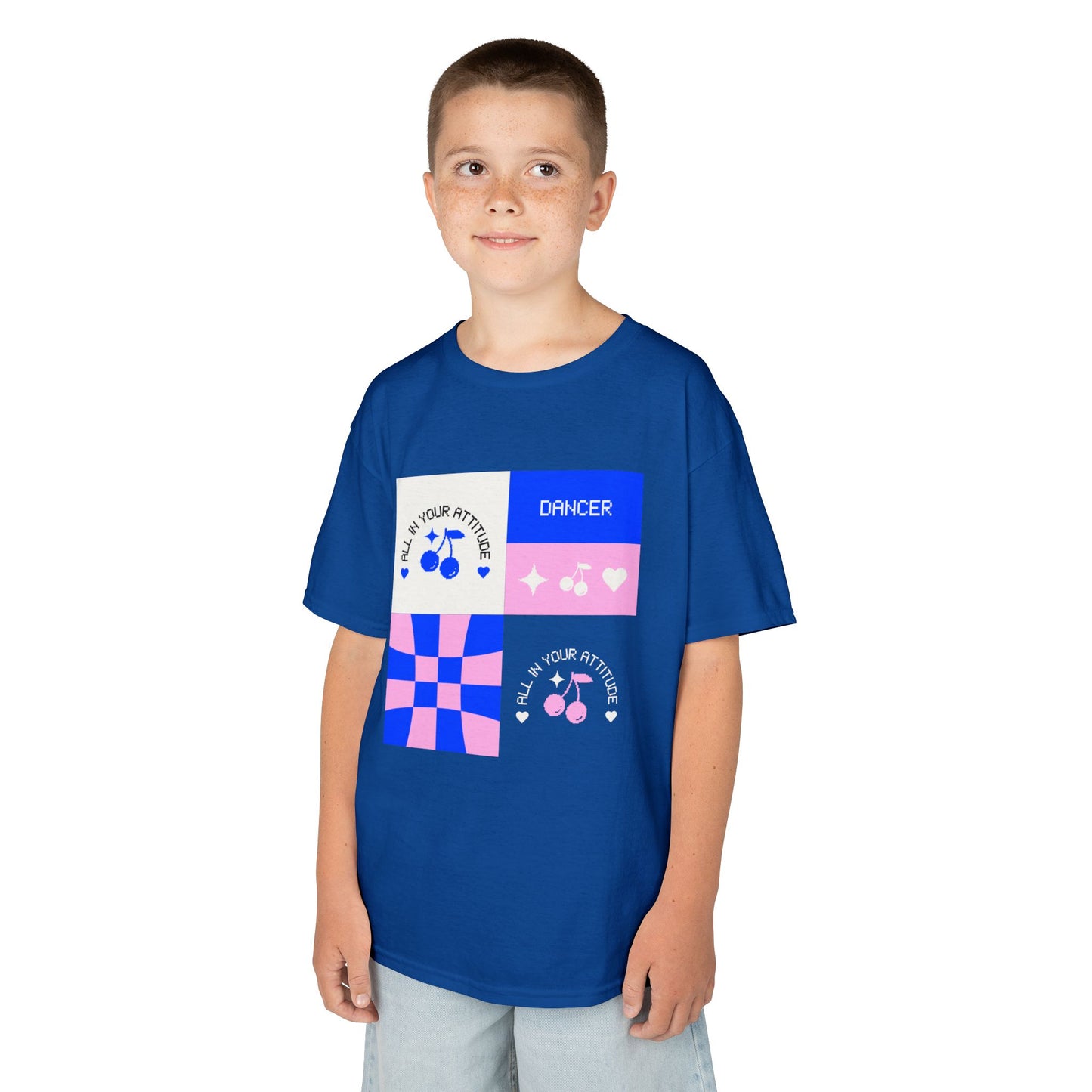 "Dancer - All in Your Attitude" Retro Graphic Tee for Kids - Youth Dance T-Shirt