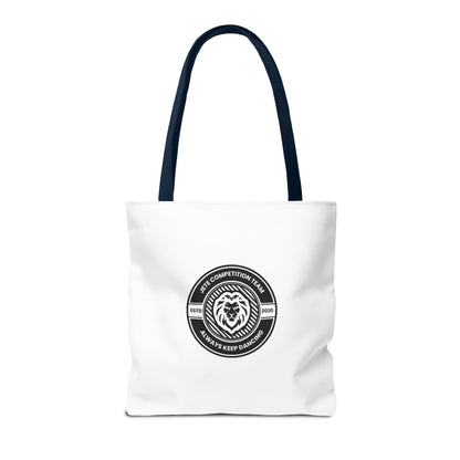 "Jeté Competition Team, Always Keep Dancing" Canvas Tote Bag – Collegiate Dance Team Logo | Reusable Dance Bag for Dancers, Rehearsals & Competitions