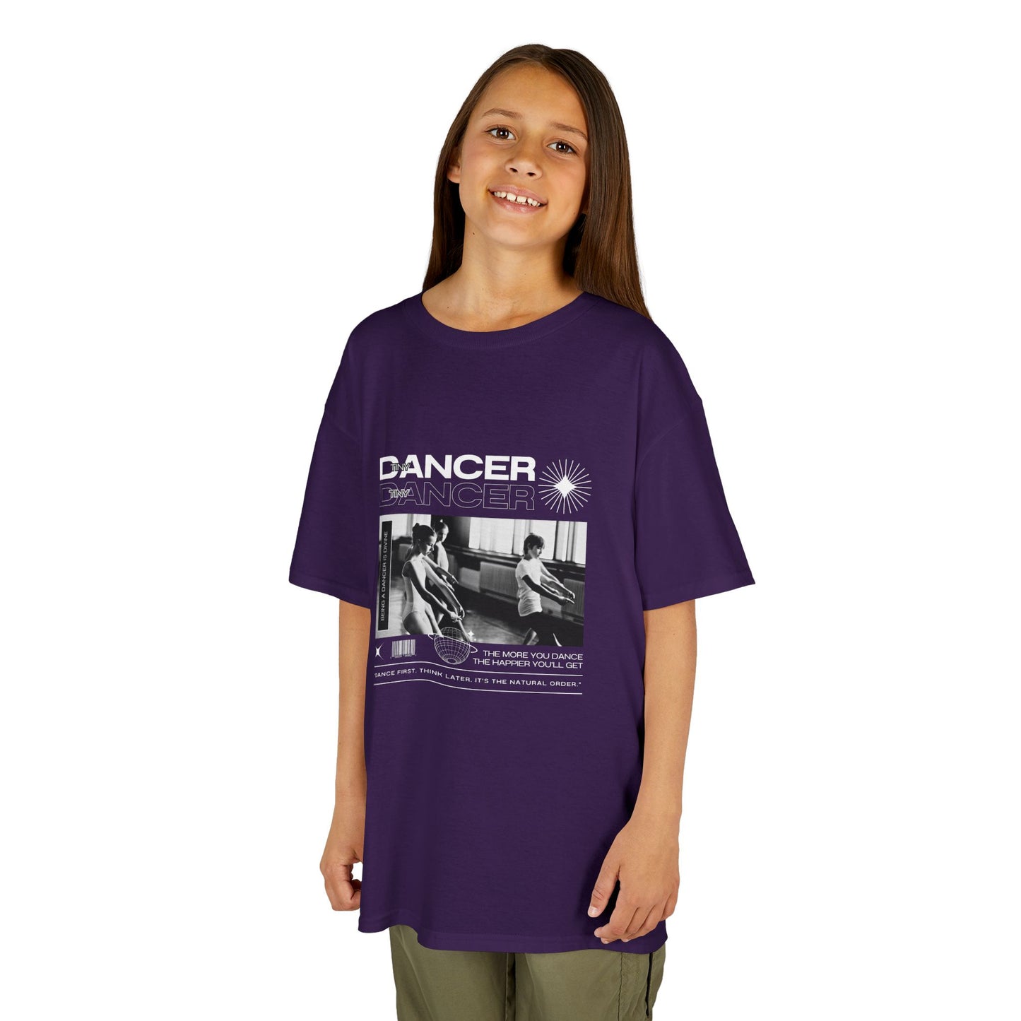 “Dancer” Youth Short Sleeve Tee – Ballet Class Streetwear-Inspired Dance Shirt for Kids