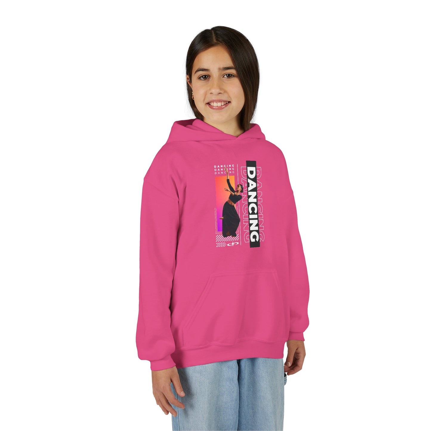 “Dancing” Female Dancer Streetwear Graphic | Unisex Youth Hoodie – Dance Hoodie for Kids & Young Performers