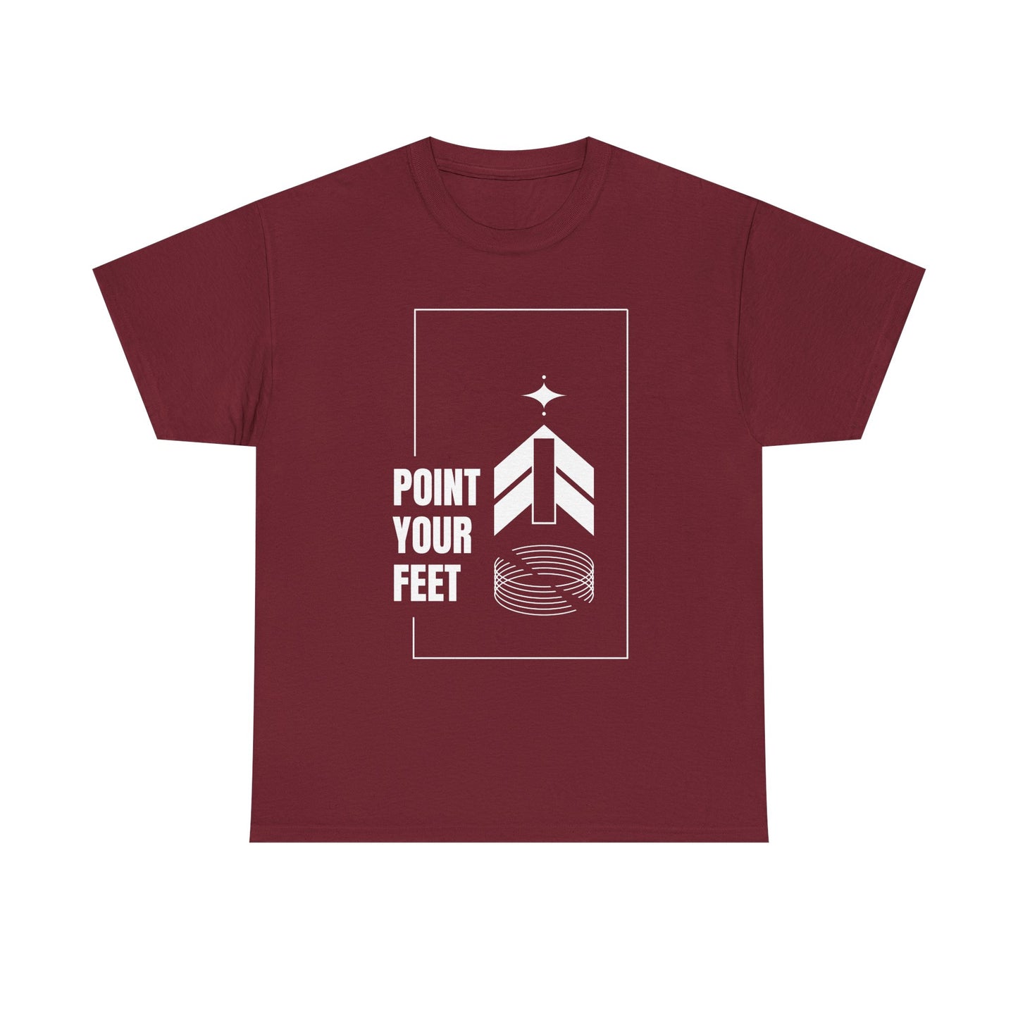 "Point Your Feet" Streetwear Dance Tee – Unisex Heavy Cotton Ballet-Inspired T-Shirt for Dancers