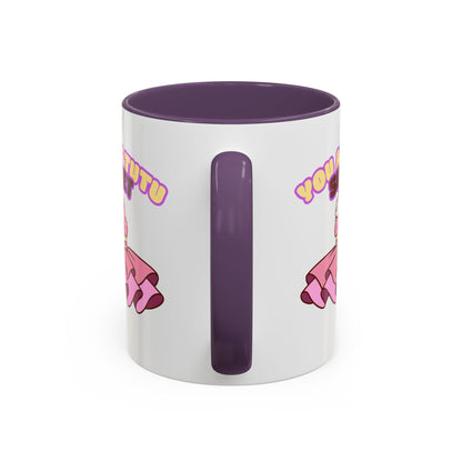 "You Are Tutu Sweet" Accent Coffee Mug – Cute Ballet Pun with Kawaii Ceramic Mug for Dancers and Dance Lovers