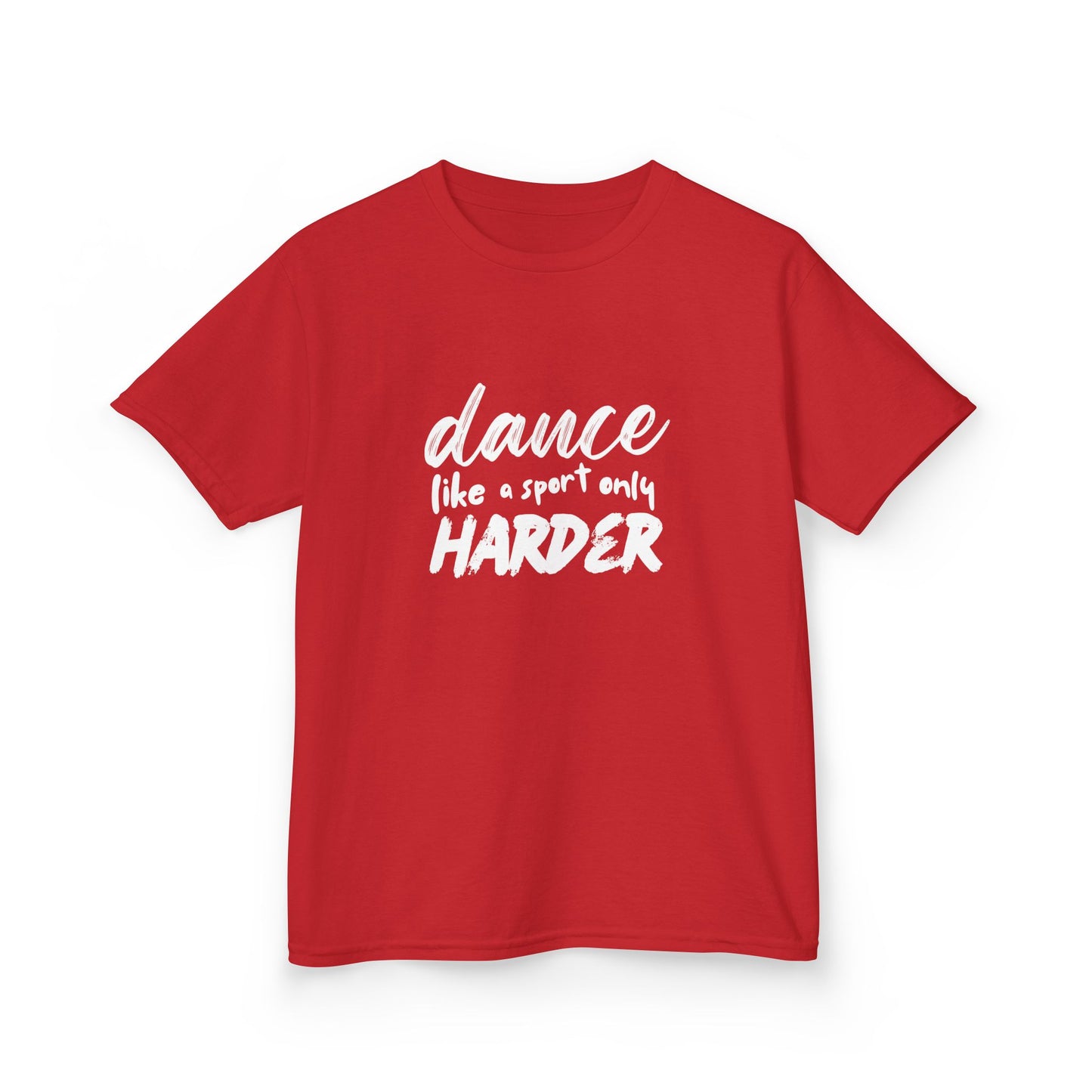 “Dance Like a Sport Only Harder” Kids Heavy Cotton™ Tee – Dance-Inspired Graphic Tee for Youth